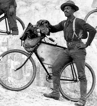 A Buffalo Soldier who completed the arduous bike journey